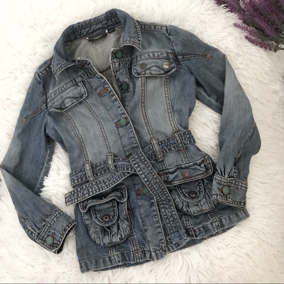 🍂 Mexx Girl Denim Jeans Jacket 🍂 - Picture 1 of 5
